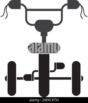 Tricycle icon vector illustration design template. Stock Vector