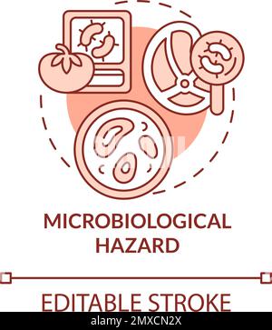 Parasite analysis color line icon. Medical examination concept ...