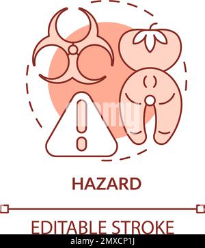 Physical hazard terracotta concept icon Stock Vector Image & Art - Alamy