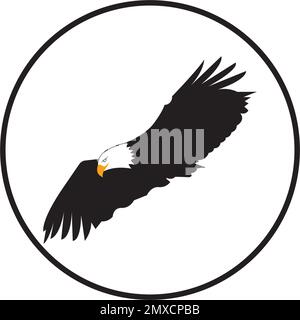 flying eagle icon vector illustration design background. Stock Vector