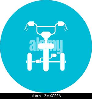 Tricycle icon vector illustration design template. Stock Vector
