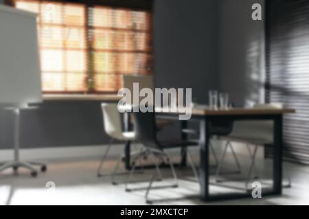 Blurred view of modern office interior Stock Photo
