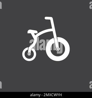 Tricycle icon vector illustration design template. Stock Vector