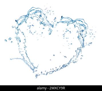 Heart Shape Water Ripple Heart shaped water ripple on the surface of a lake in India at sunset ...