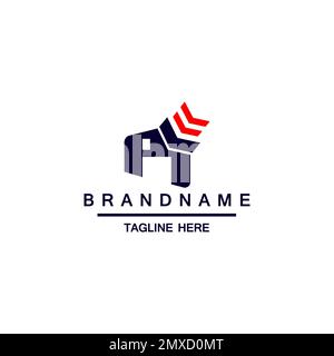 Initial R Arrow Logo, Letter R and arrow combination ,usable for finance, logistic and business logos, flat design logo template, vector illustration Stock Vector