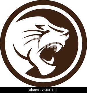 Puma icon vector illustration design template. Stock Vector