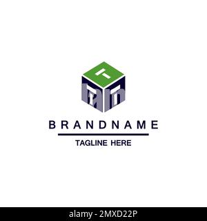 Vector letter T logo. The cube with the letter T brand logo Stock Vector