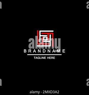 Q initial letter simple modern logo design maze concept Stock Vector