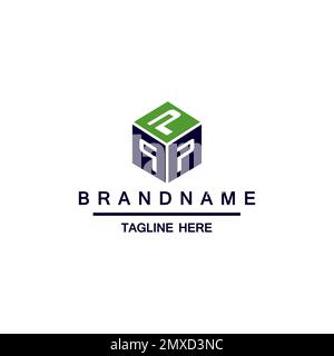 Letter P Cube Box Logo Design Element Stock Vector