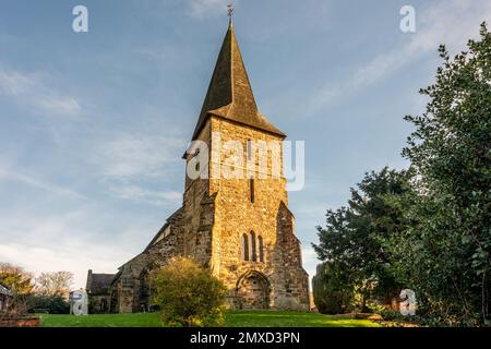 Heathfield, January 18th 2023: All Saints Church in Old Heathfield Stock Photo