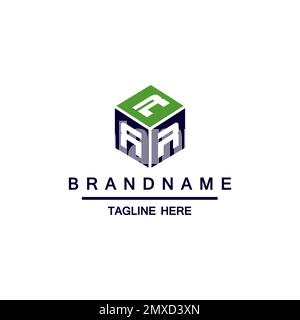 Letter A 3D Box Cube Logo Design Template Element Stock Vector