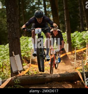 Commonweath Games 2022, Cannock chase UK. mountain Biking Stock Photo