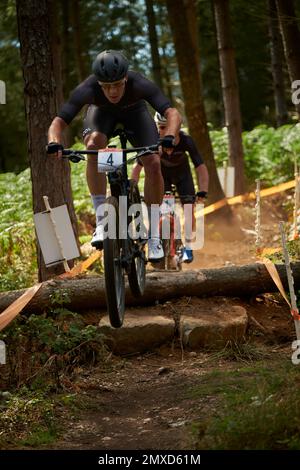 Commonweath Games 2022, Cannock chase UK. mountain Biking Stock Photo