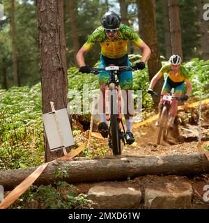 Commonweath Games 2022, Cannock chase UK. mountain Biking Stock Photo