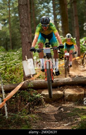 Commonweath Games 2022, Cannock chase UK. mountain Biking Stock Photo