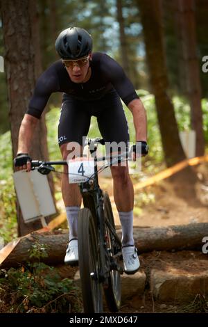 Commonweath Games 2022, Cannock chase UK. mountain Biking Stock Photo