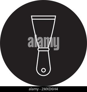 Scraper Icon Vector, Spatula Trendy Design illustration, eps10. Stock Vector
