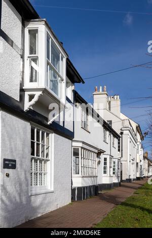 LINDFIELD, WEST SUSSEX, UK - FEBRUARY 01 : View of white housess in the village of Lindfield West Sussex on February 01, 2023. Stock Photo