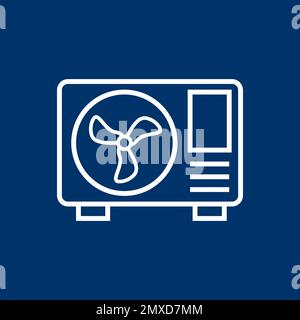 Ac outdoor icon vector illustration design template. Stock Vector