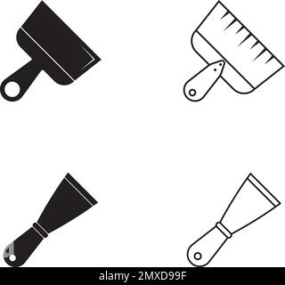 Scraper Icon Vector, Spatula Trendy Design illustration, eps10. Stock Vector