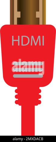 HDMI  connector vector icon,illustration logo template. Stock Vector