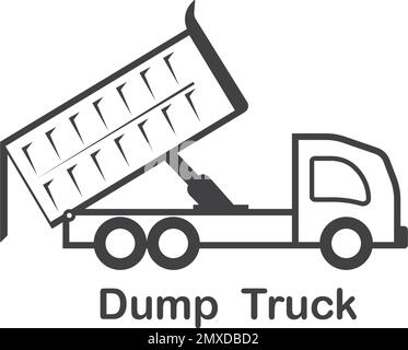 Dump truck icon vector illustration design template. Stock Vector