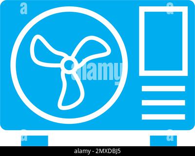 Ac outdoor icon vector illustration design template. Stock Vector