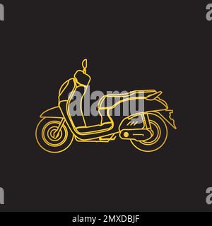 automatic motorcycle icon vector illustration design template. Stock Vector