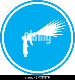 Pressure washing logo template. Cleaning vector design. Stock Vector