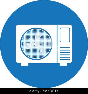 Ac outdoor icon vector illustration design template. Stock Vector