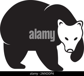 Bear icon vector illustration logo design. Stock Vector