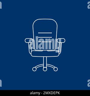 office armchair icon vector illustration design template. Stock Vector