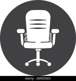 office armchair icon vector illustration design template. Stock Vector