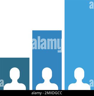 Exit polling icon in flat style. Ballot results vector illustration on isolated background. Political voting sign business concept. Stock Vector