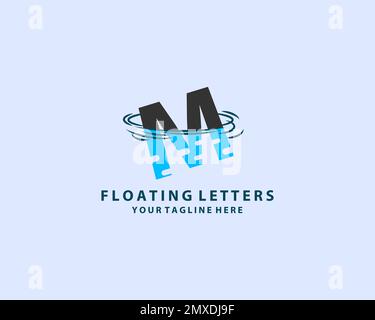 Initial letter M fast speed logo design template. Vector wave line font for sport labels, dynamic headlines, bets posters, etc. Stock Vector