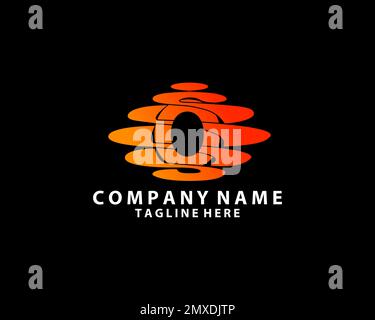 O Letter Abstract Vector Logo Design Template. Creative Typographic Concept Icon Stock Vector
