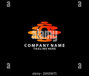 Letter C Moon Logo Design Vector Icon Graphic Illustration Stock Vector