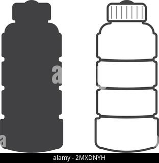 Bottle icon vector illustration flat design. Stock Vector