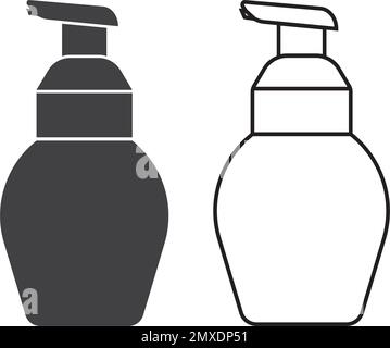 Bottle icon vector illustration flat design. Stock Vector