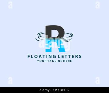 wavy blue ocean water letter O ocean wave logo design vector Stock ...