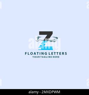 G Letter Logo with Waves and Water Drops Design Vector Illustration ...