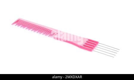 New pin tail comb isolated on white Stock Photo