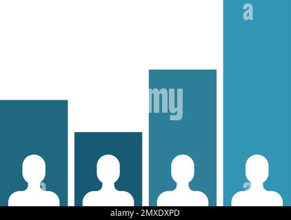 Exit polling icon in flat style. Ballot results vector illustration on isolated background. Political voting sign business concept. Stock Vector
