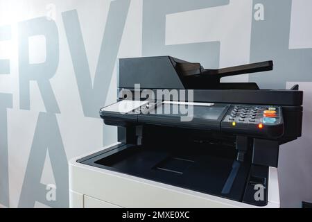 Network printer multi-function machine in modern office Stock Photo