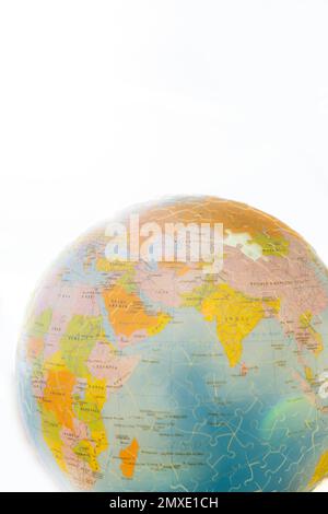 Earth against white background Stock Photo - Alamy