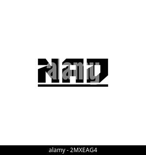 NAD letter creative modern elegant logo design Stock Vector