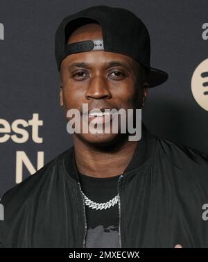 Kwame Siegel arrives at the Spotify's 2023 Best New Artist Party held at the Pacific Design Center in West Hollywood, CA on Thursday, February 2, 2023. (Photo By Sthanlee B. Mirador/Sipa USA) Stock Photo