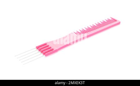 New pin tail comb isolated on white Stock Photo