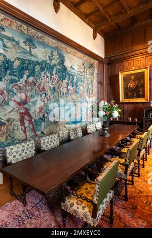 England, Kent, Hever, Hever Castle, The Dining Hall Stock Photo - Alamy