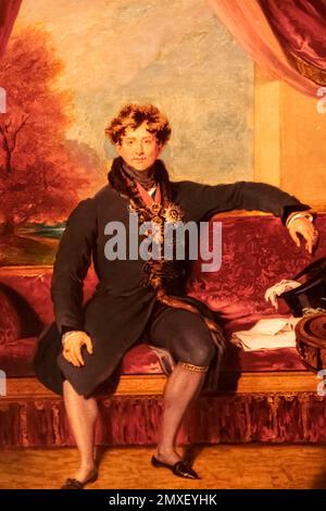 England,  East Sussex, Brighton, Brighton Museum, Painting of King George IV by Sir Thomas Lawrence dated 1822 *** Local Caption ***  UK,United Kingdo Stock Photo